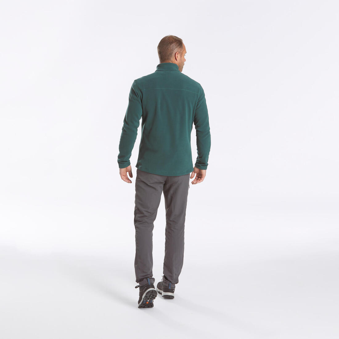 Polaire de randonnée montagne homme, MH100 demi zip