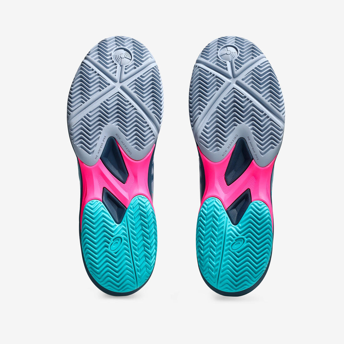 Chaussures de padel homme - Asics game FF Gris Bleu Rose