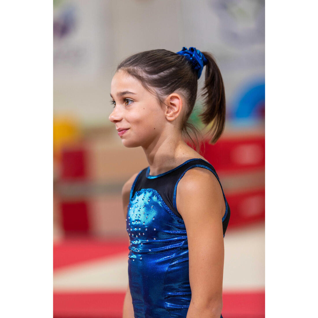 Justaucorps sans manche bleu Gymnastique Artistique Féminine