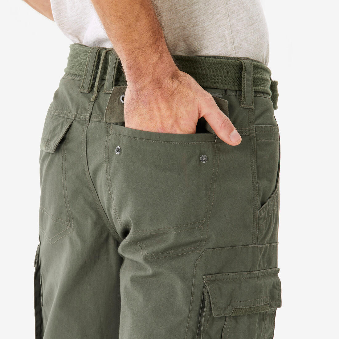 Pantalon cargo de trek voyage - travel 500 homme
