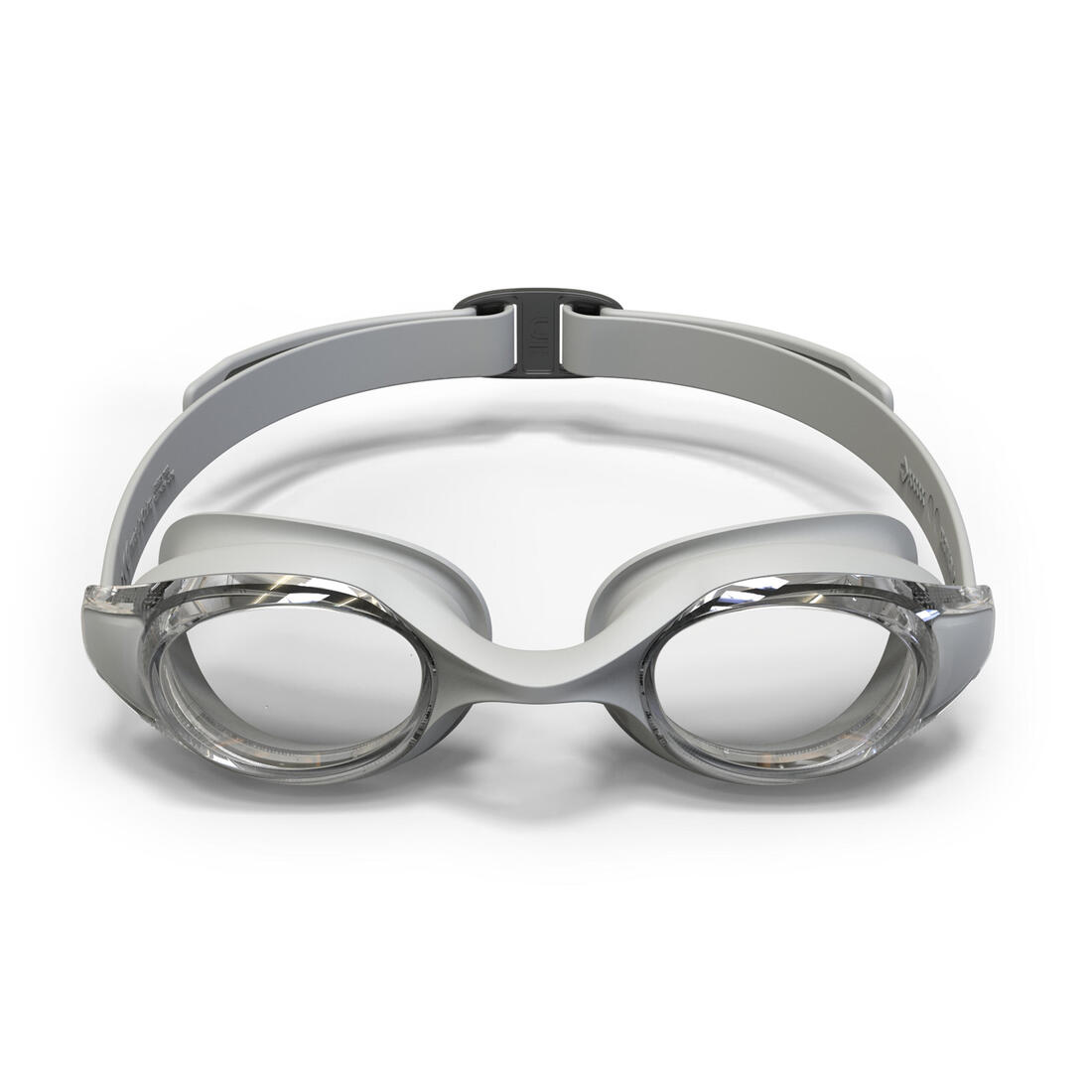 Lunettes de natation taille unique verres clairs, ready gris