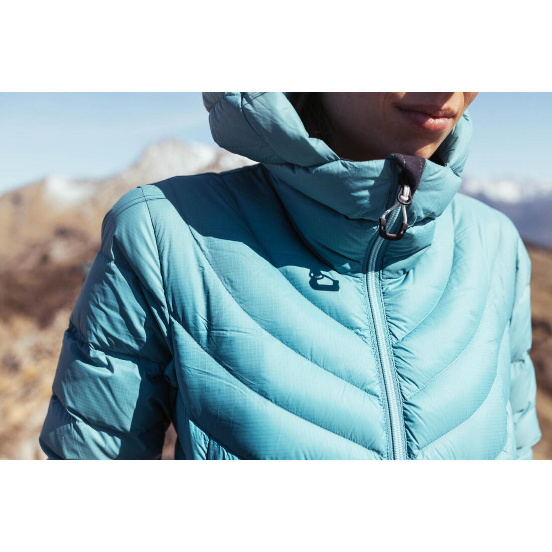 Doudoune à capuche en duvet de trek montagne - MT500 -10 °C - Femme