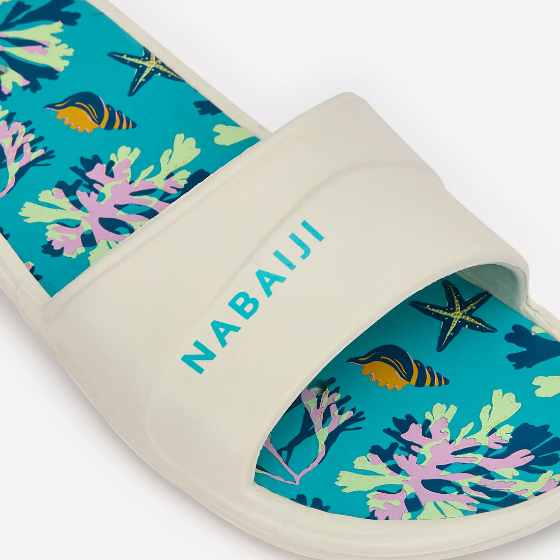Sandale claquette piscine enfant slap 500 print croco