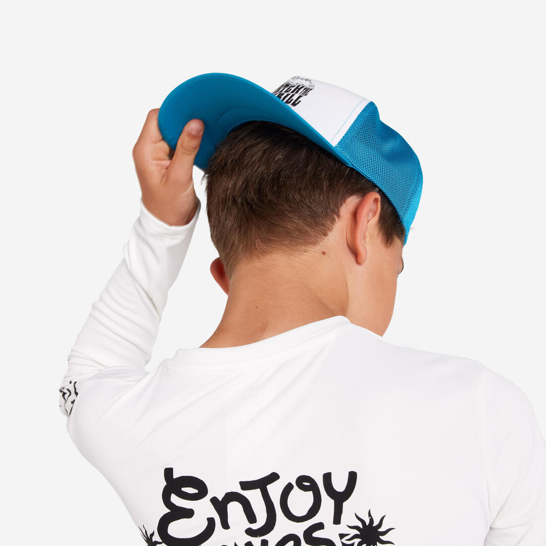 Casquette trucker surf Junior - Posy bleue
