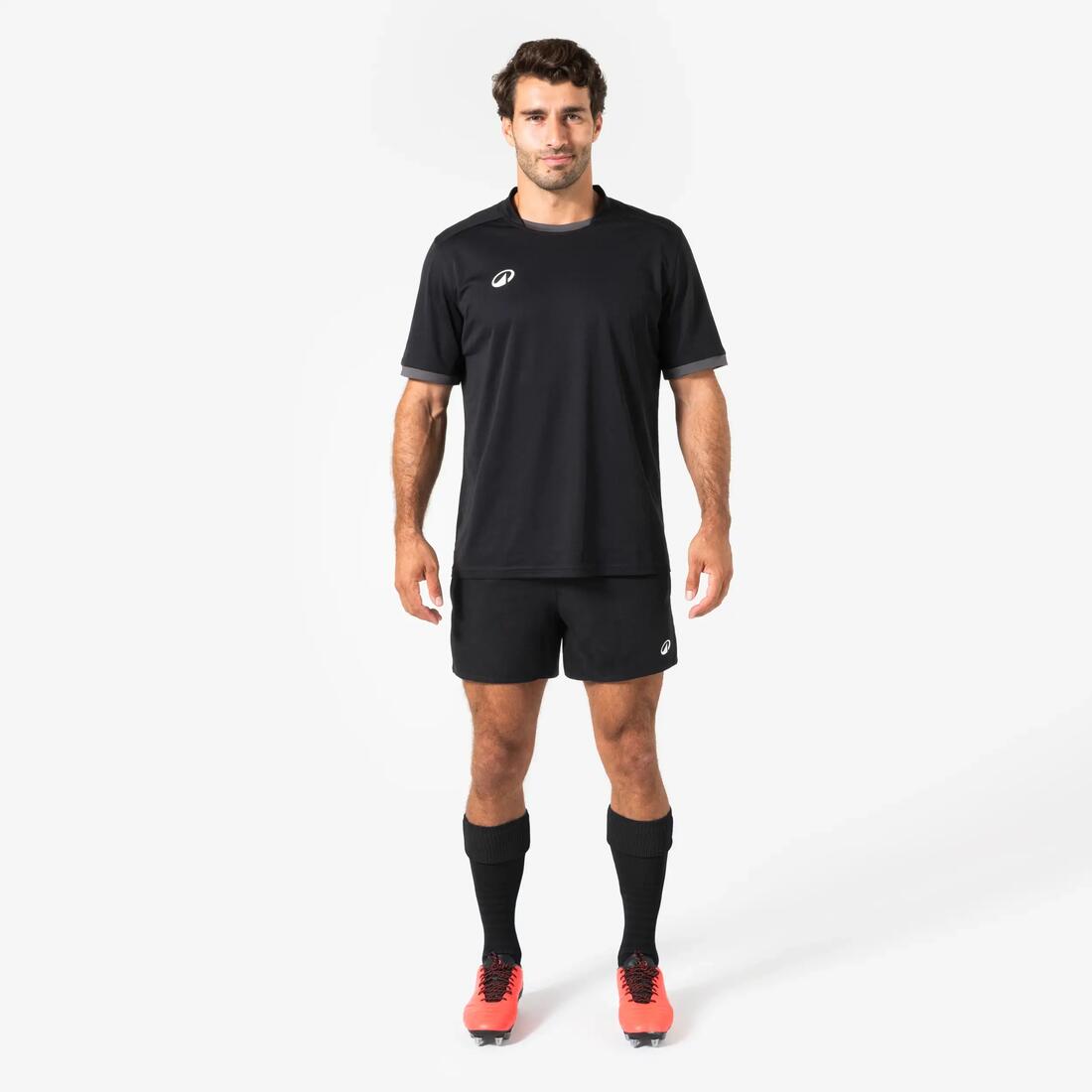 Short rugby adulte avec poches r100