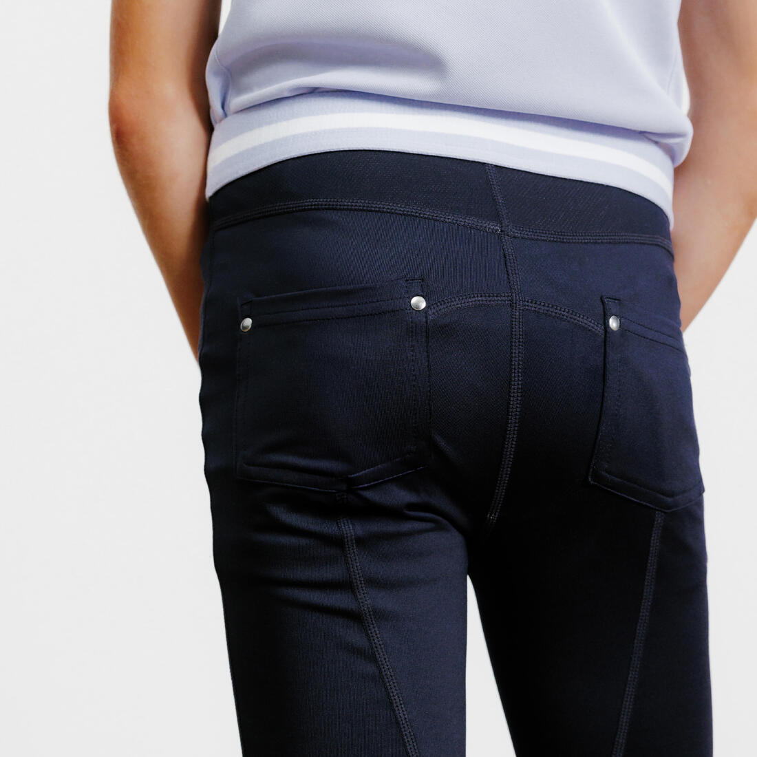 Legging équitation léger Enfant - 100 marine et