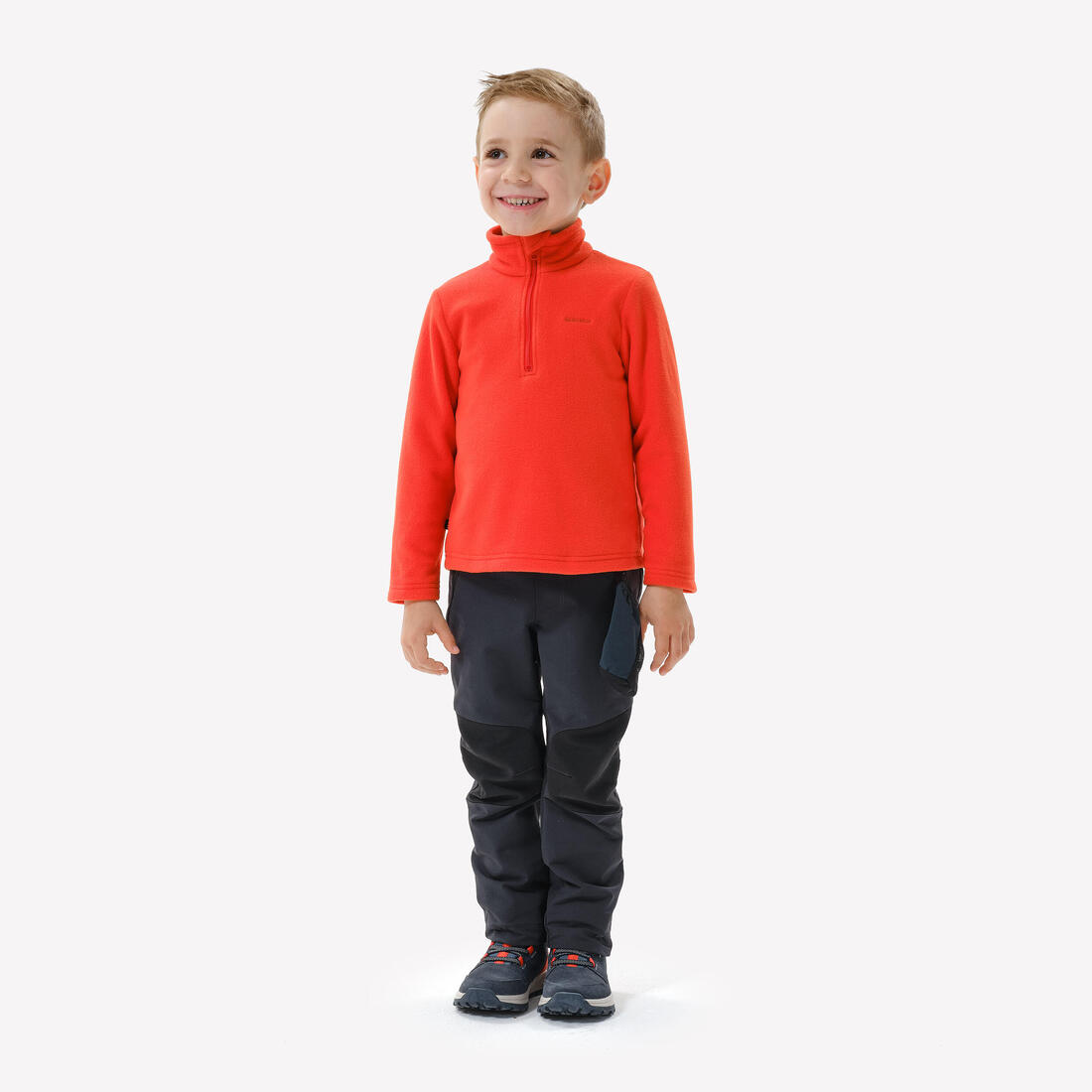Polaire de randonnée enfant 2-6 ans, MH100 demi zip