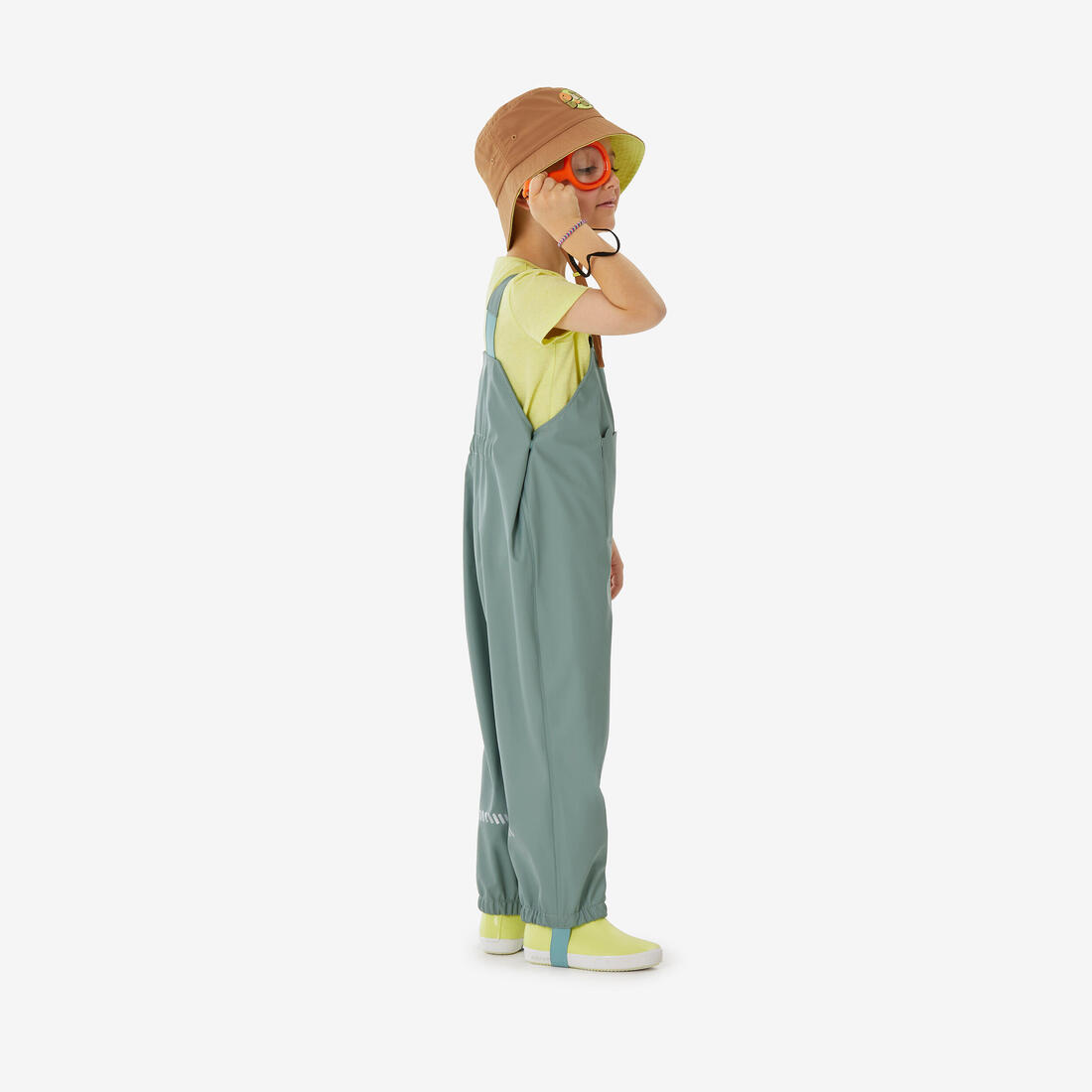 Salopette de randonnée imperméable enfant 2-6 ans, MH900 vert