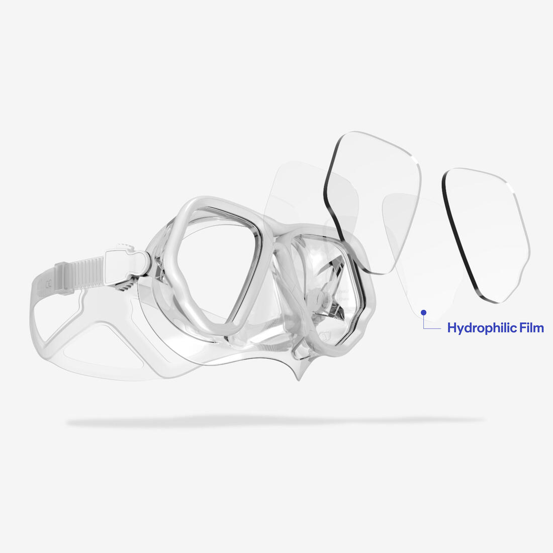 Masque de plongée anti buée, MASK 500 DUAL ANTI BUEE