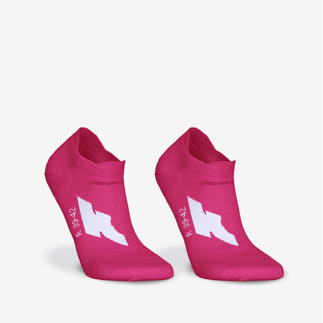 LOT de 2 PAIRES de CHAUSSETTES DE RUNNING RUN500 FINES INVISIBLES
