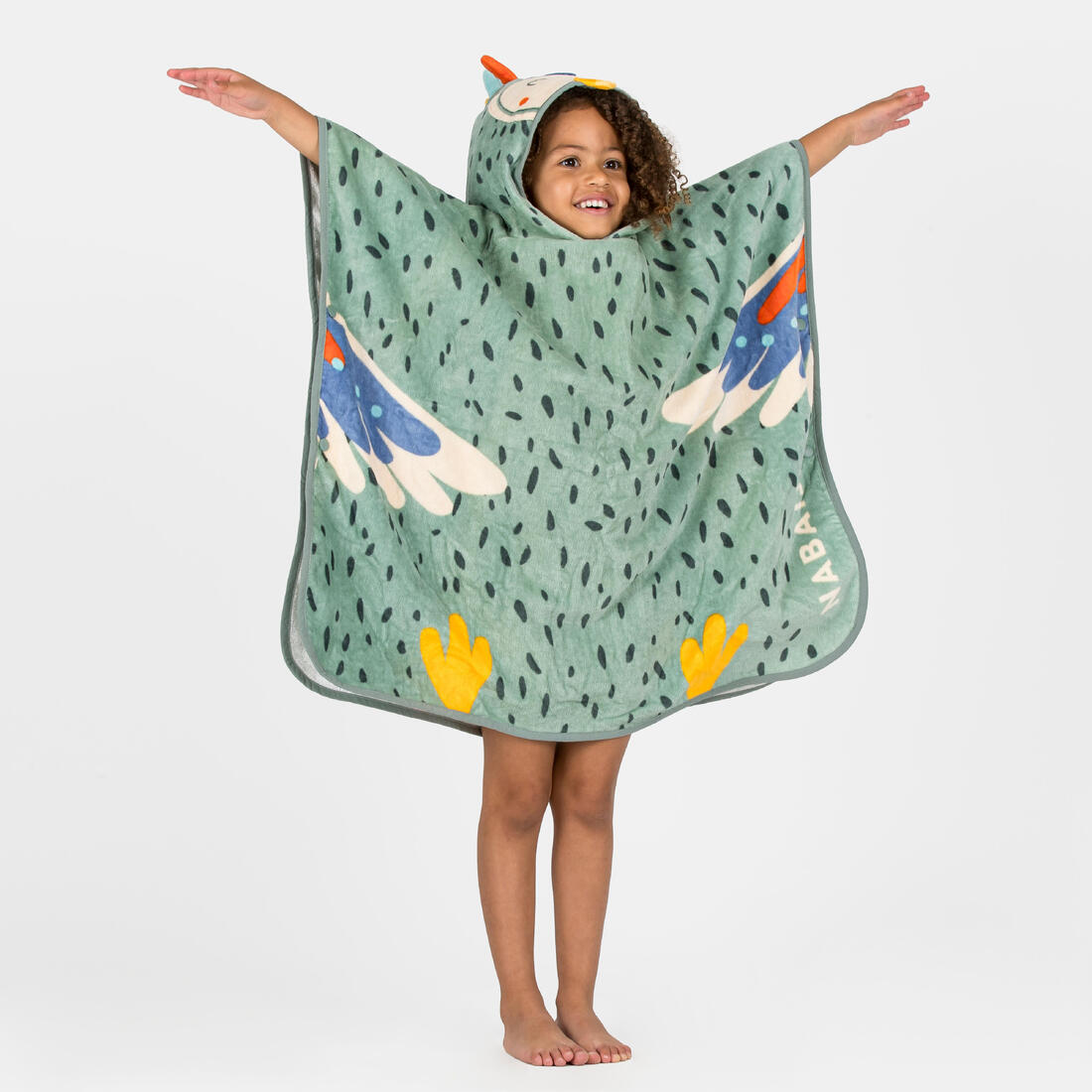 Poncho de bain Bébé - Peroquet vert
