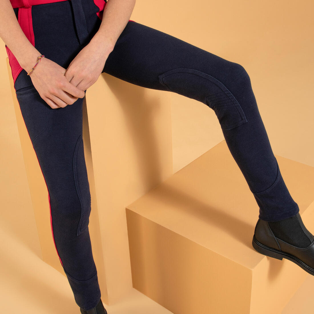 Pantalon équitation Enfant - 120 marine et
