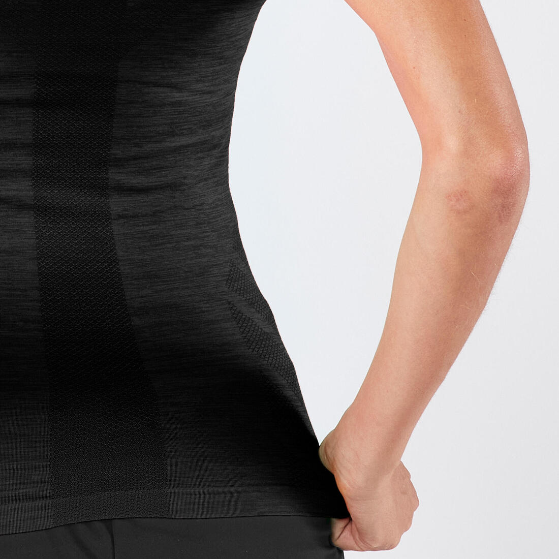 T-shirt running & trail sans couture femme - kiprun run 500 confort slim