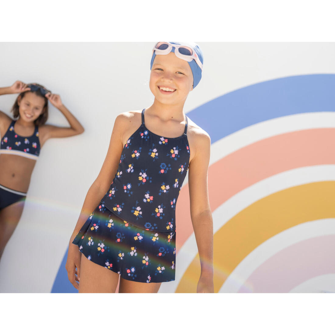 Maillot de bain de natation 1 pièce jupette Lila All Oto