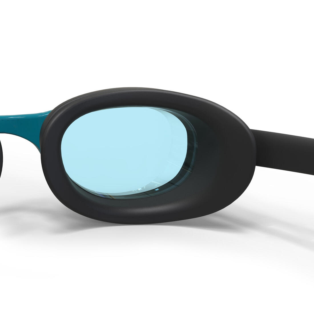Lunettes de natation xbase - verres clairs - taille unique - noir bleu