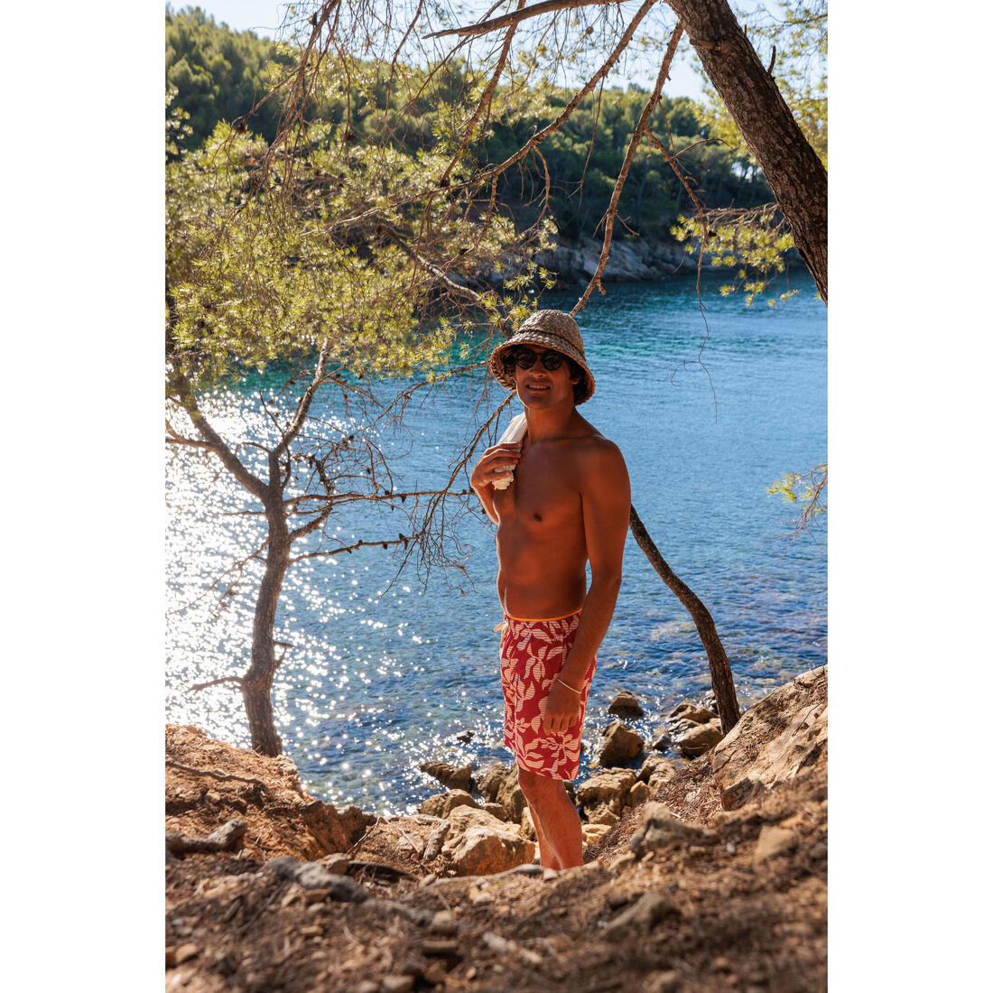 Short de bain long natation Homme - 100 orga