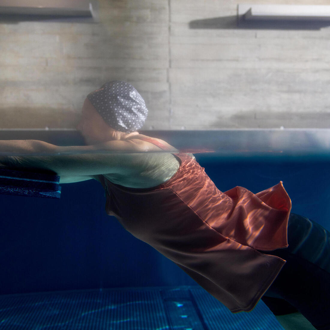 Bonnet de bain en maille enduite taille L, mini black