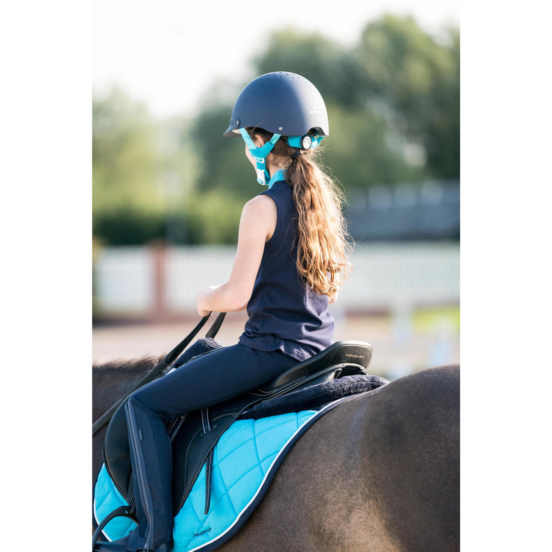 Mini-chaps équitation mesh Enfant - 100 marine