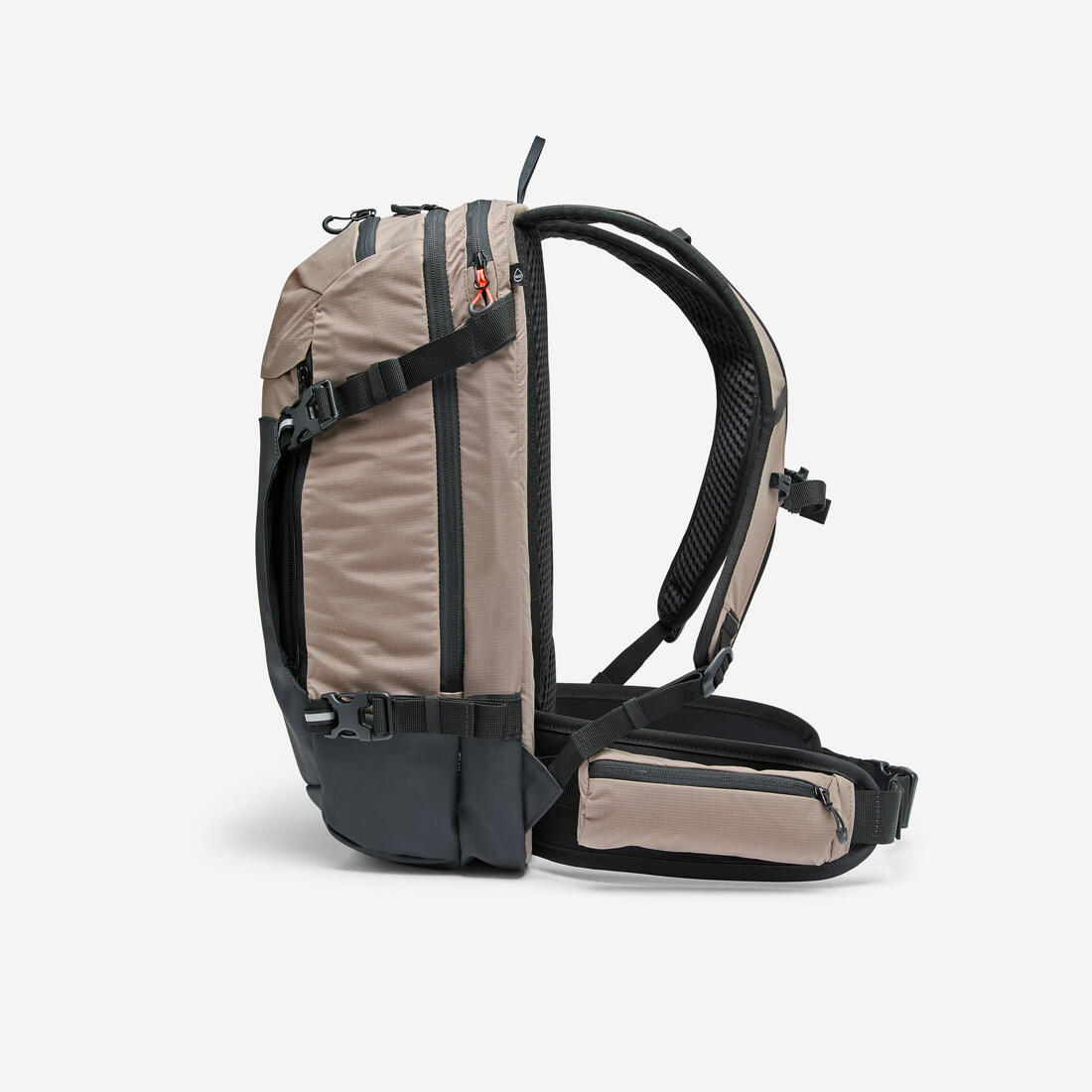 Sac à dos vélo VTT 21L avec protection D3O, Défense marron noir