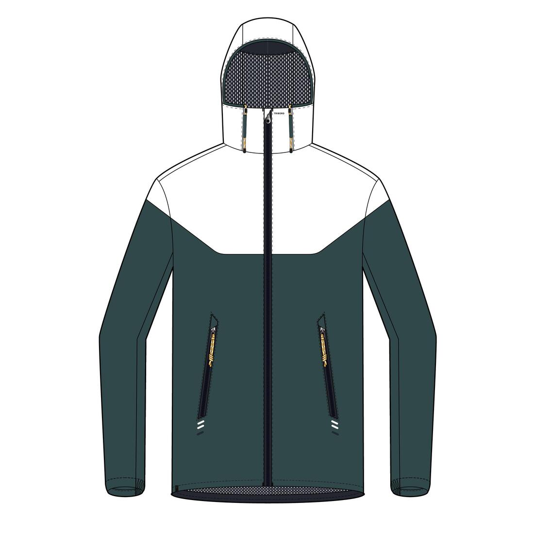 Veste imperméable de voile - veste de pluie coupe vent sailing 100