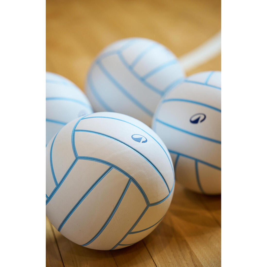 Ballon de volley-ball V500 gris, bleu et