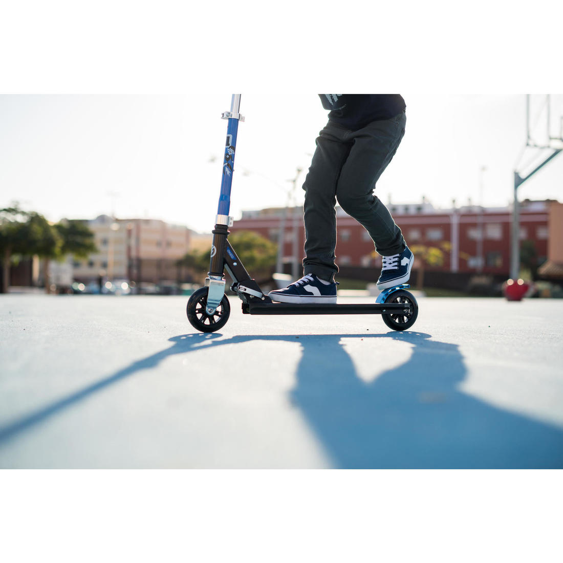 TROTTINETTE ENFANT MID 1 ROBOT BLEU