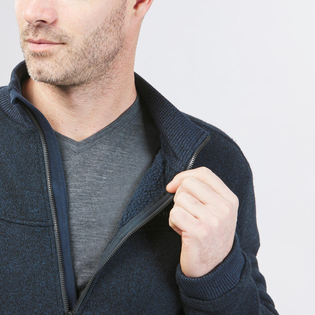 Polaire chaude de randonnée homme, NH100