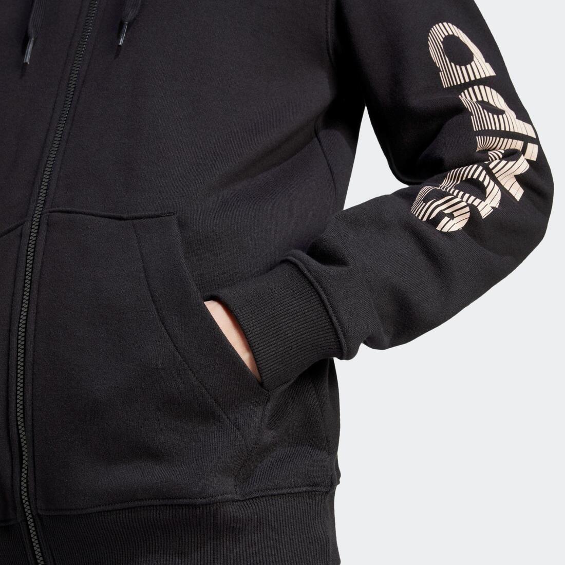 Sweat zippé imprimé Adidas femme