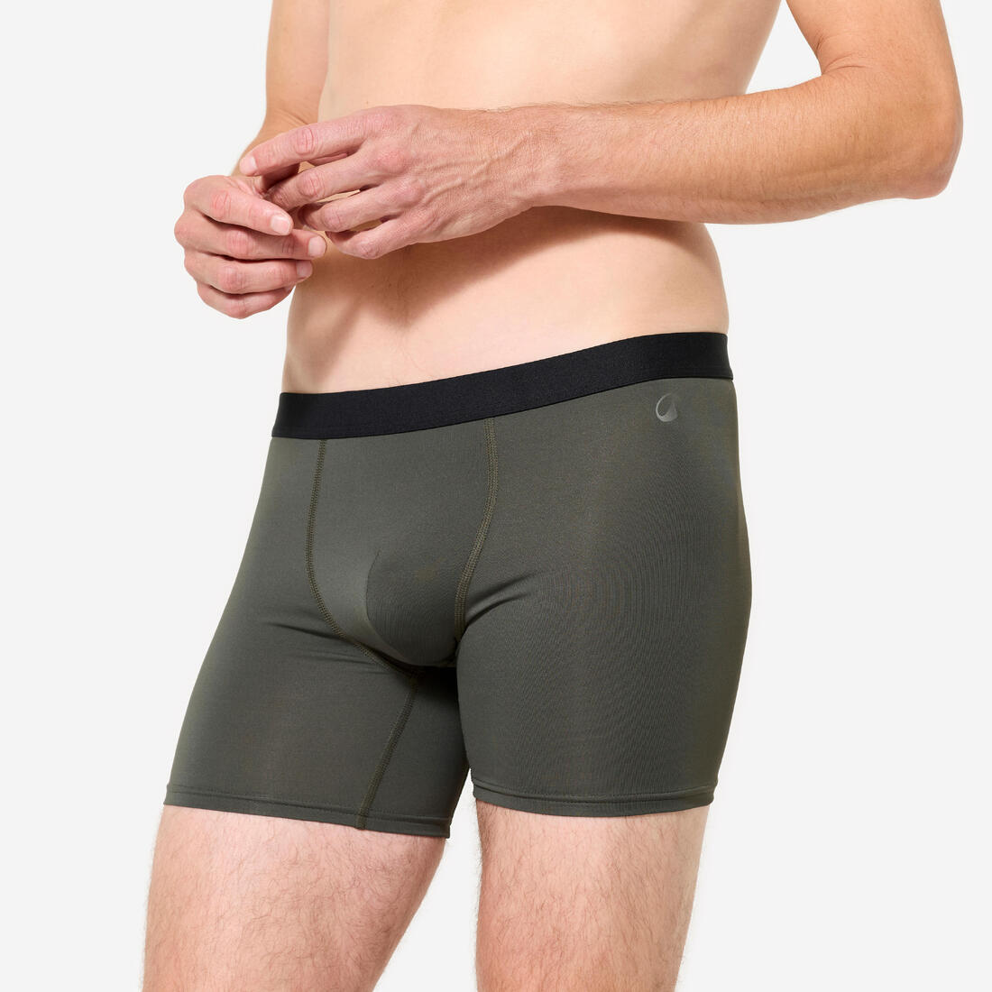 Lot de 3 boxers respirants en microfibre Homme, Bleu foncé