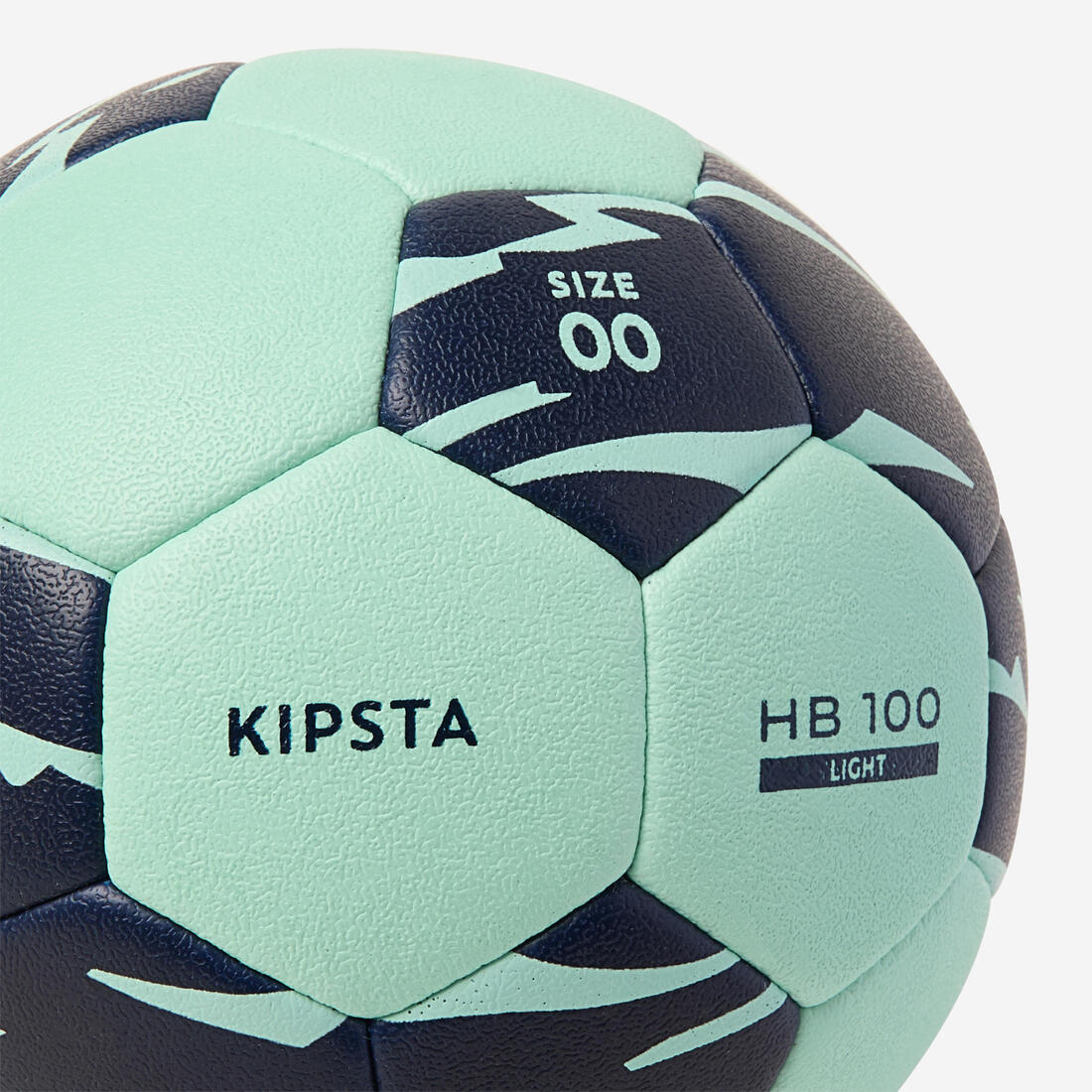 Ballon de handball taille 00, HB 100 light vert / bleu