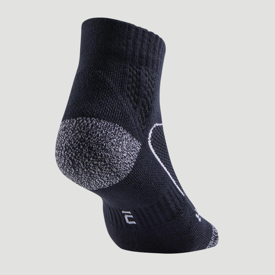 CHAUSSETTES DE SPORT MI-HAUTES ARTENGO RS 900 NOIR BLANC LOT DE 3