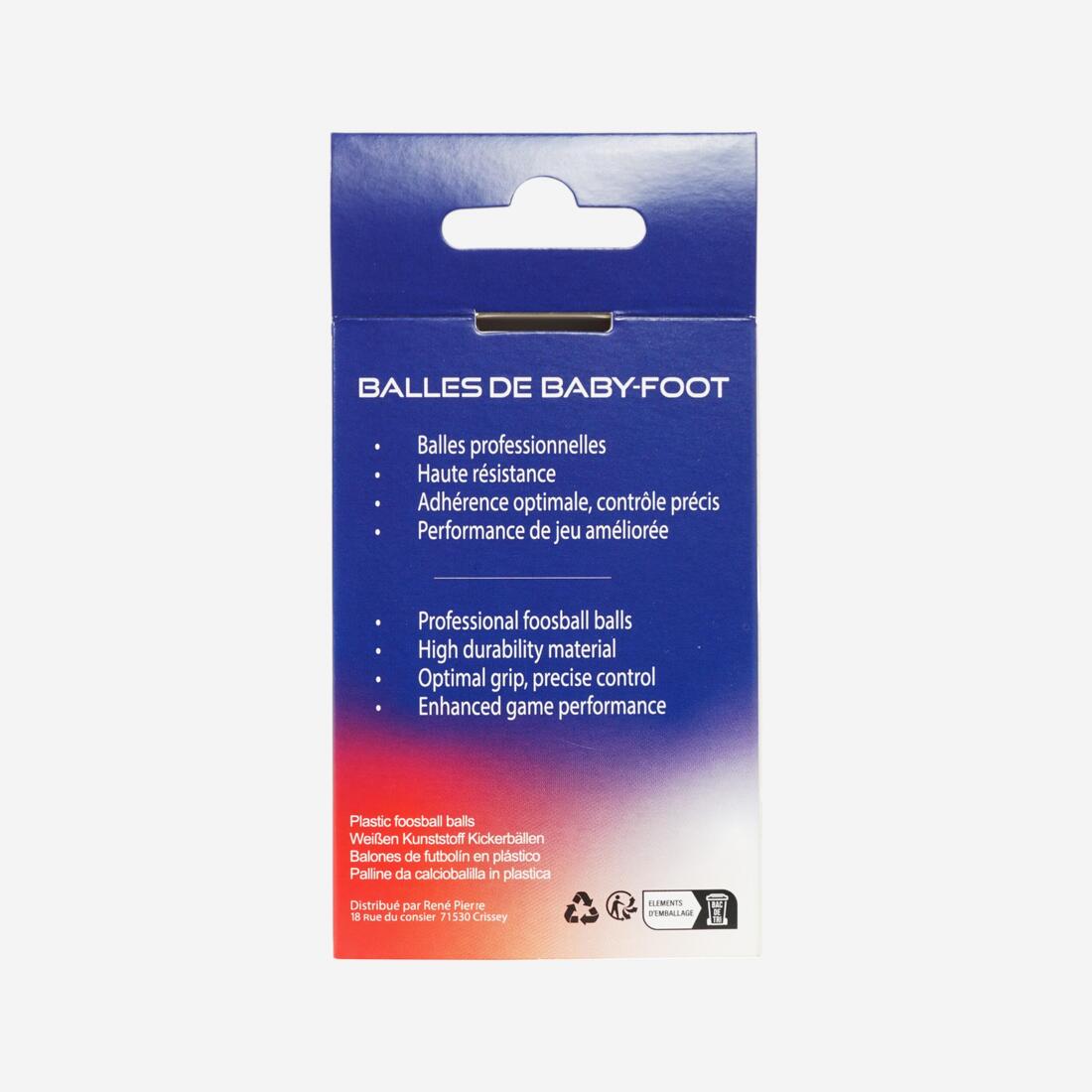 Balle de Babyfoot, Hard Balls René Pierre Blanche