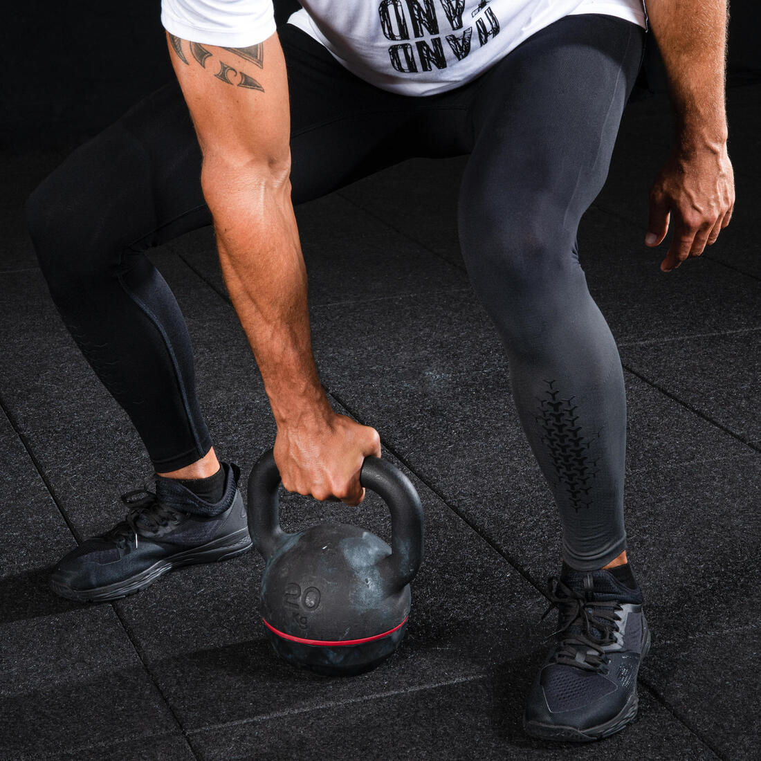 Legging de cross training homme, noir
