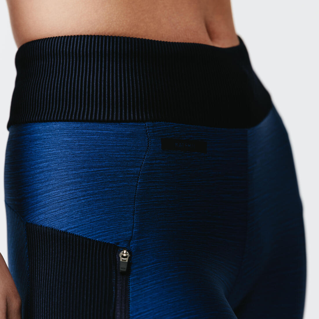 Legging court running respirant femme - Dry+ Feel noir