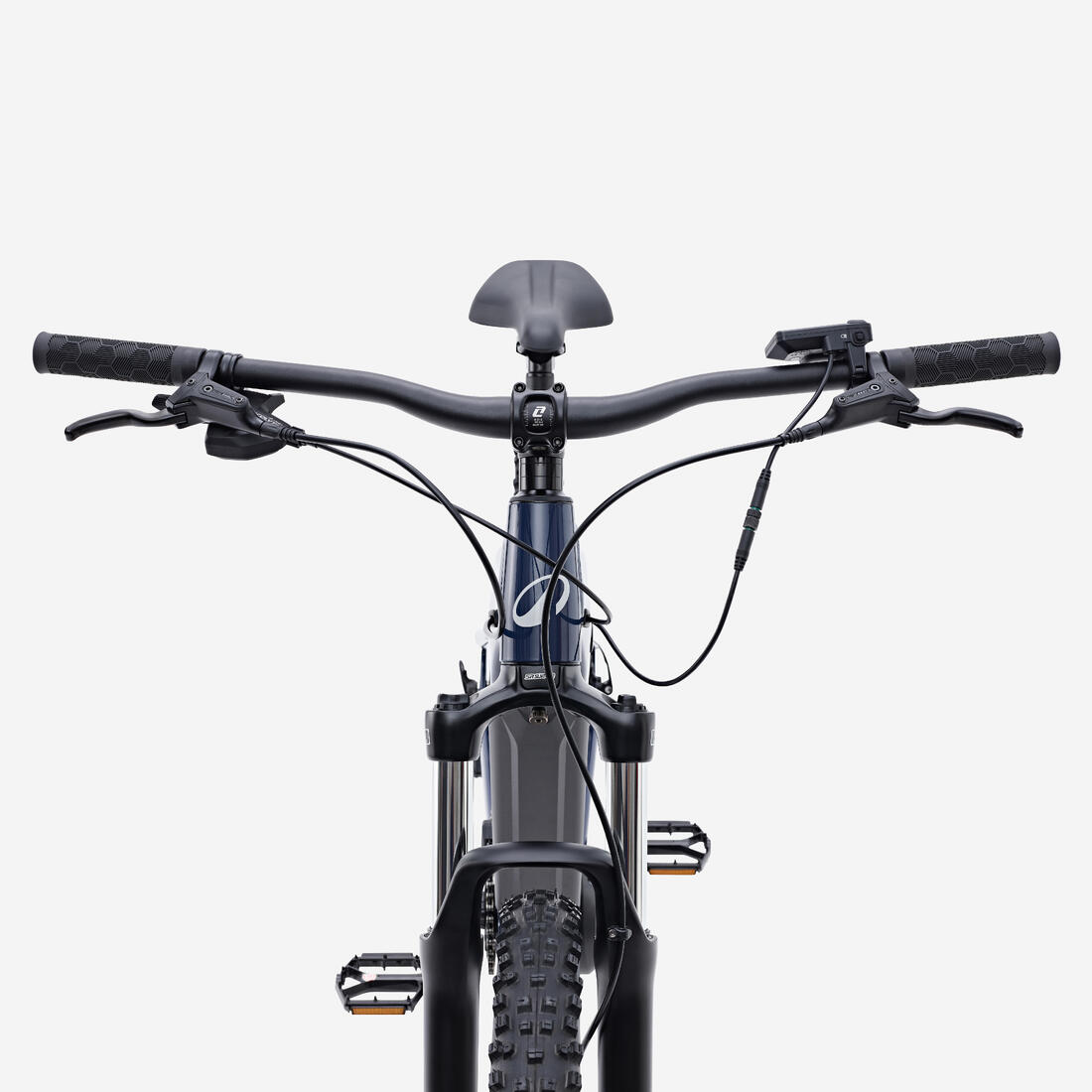 Vélo VTT électrique randonnée semi-rigide 29" Cadre Aluminium, E-EXPL 140 bleu