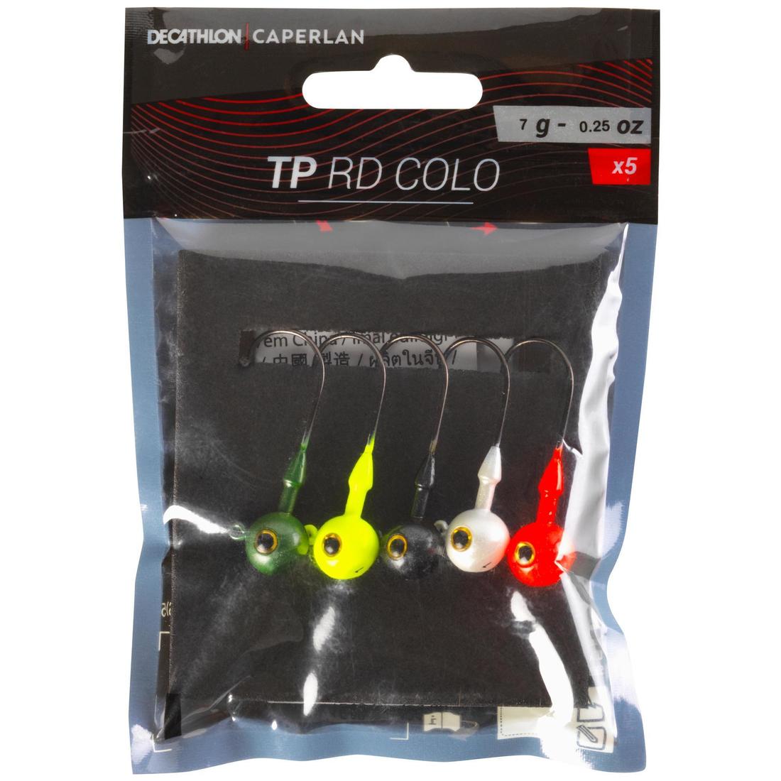 Tête plombée colorée pêche aux leurres souples tp rd colo 10gr