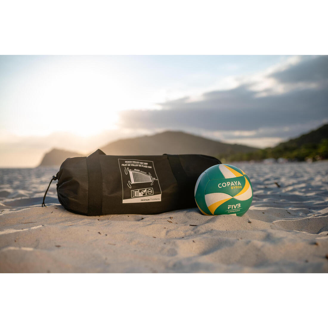 Filet de beach-volley aux dimensions officielles bvn900