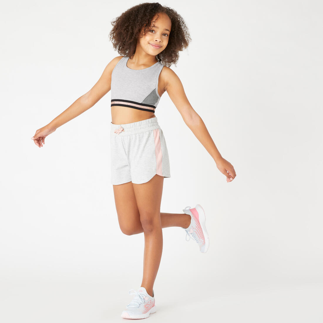 brassière fille coton rose