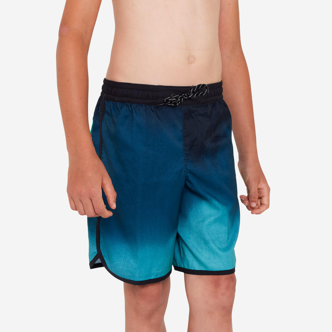 SHORT DE BAIN 500 BLEU CAMO