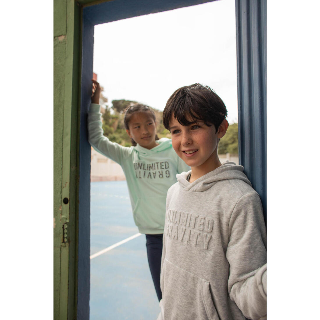 Sweat à capuche coton enfant imprimé