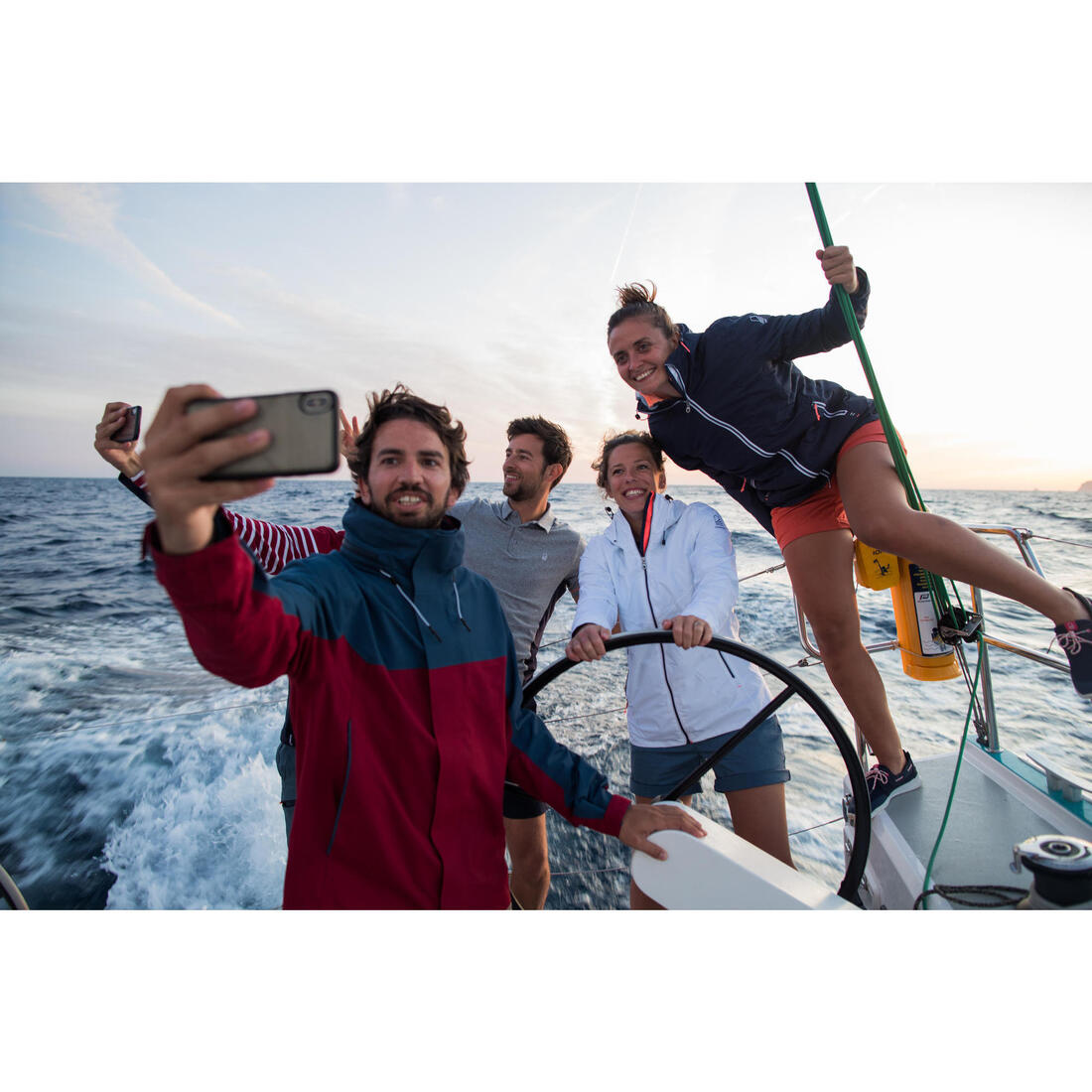 Veste imperméable de voile - veste de pluie sailing 100 femme