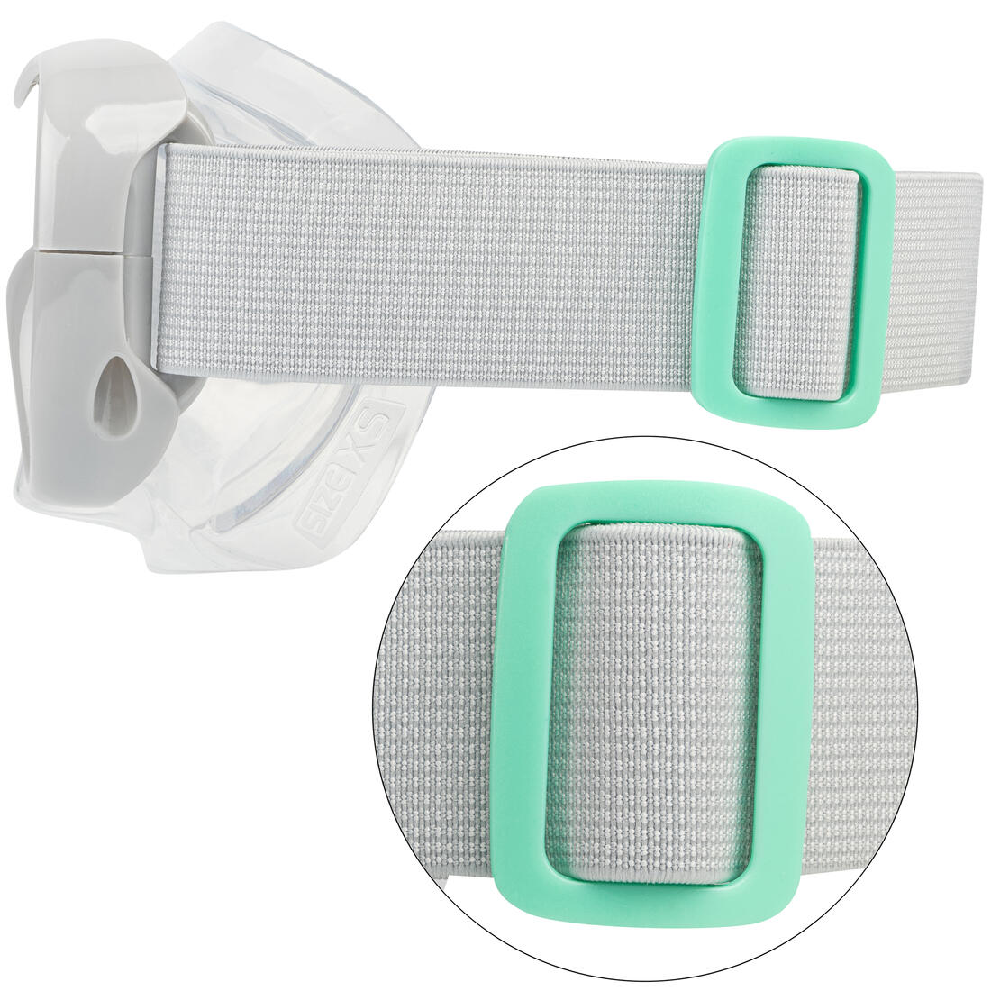 Kit de snorkeling subea masque tuba, 100 JR enfant gris