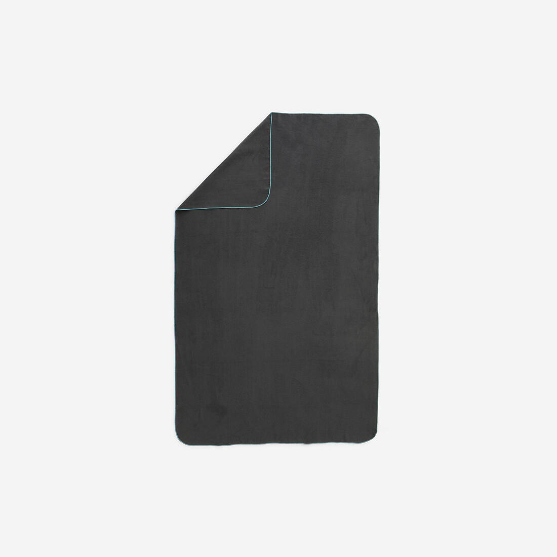 Serviette de bain microfibre gris foncé taille l 80 x 130 cm