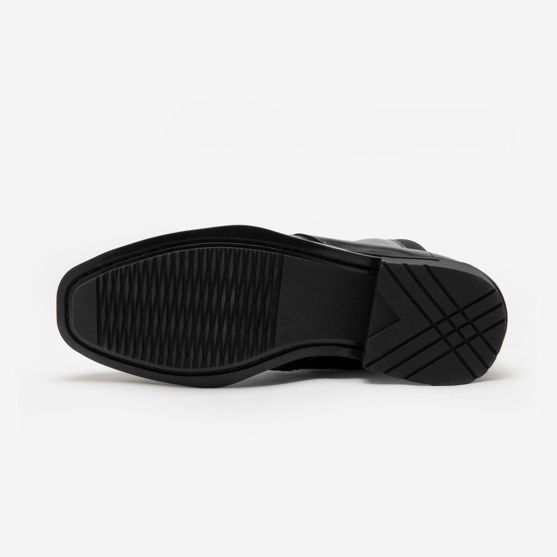 Boots équitation lacets synthétique- 500 noires
