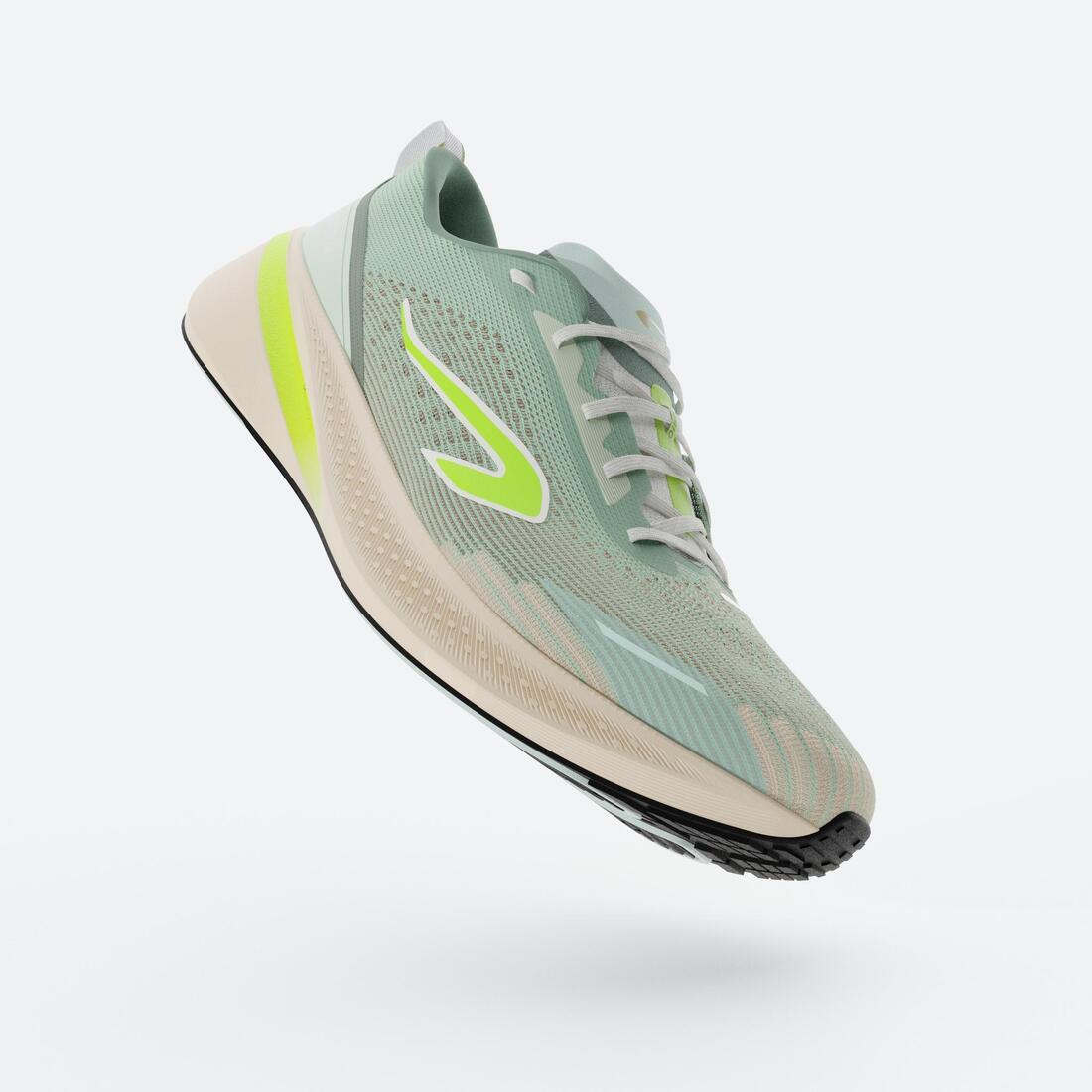 Chaussures de Running Femme, Kiprun Cushion 500 Blanche