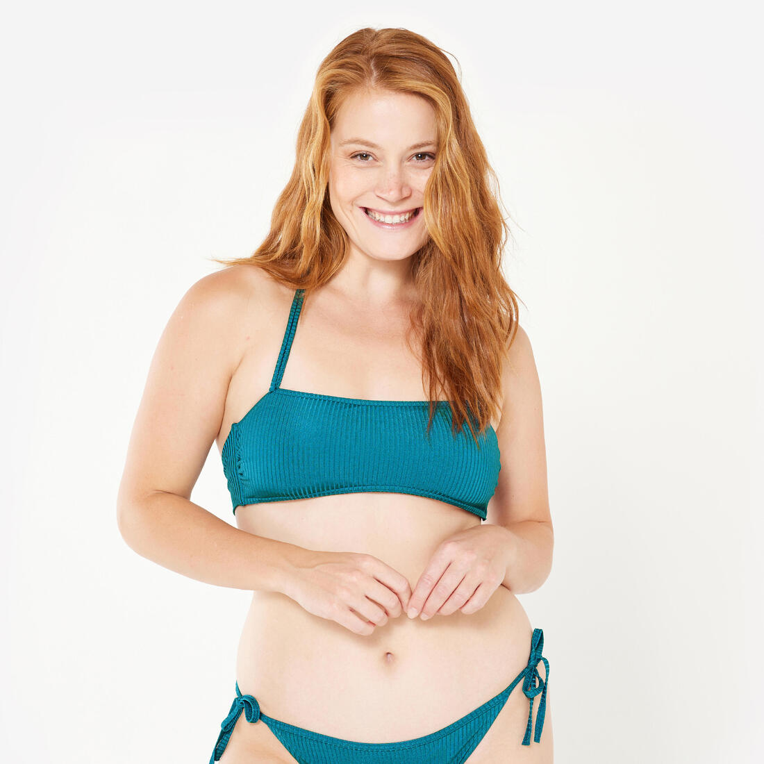 Haut de maillot de bain bandeau laura salty avec coques amovibles