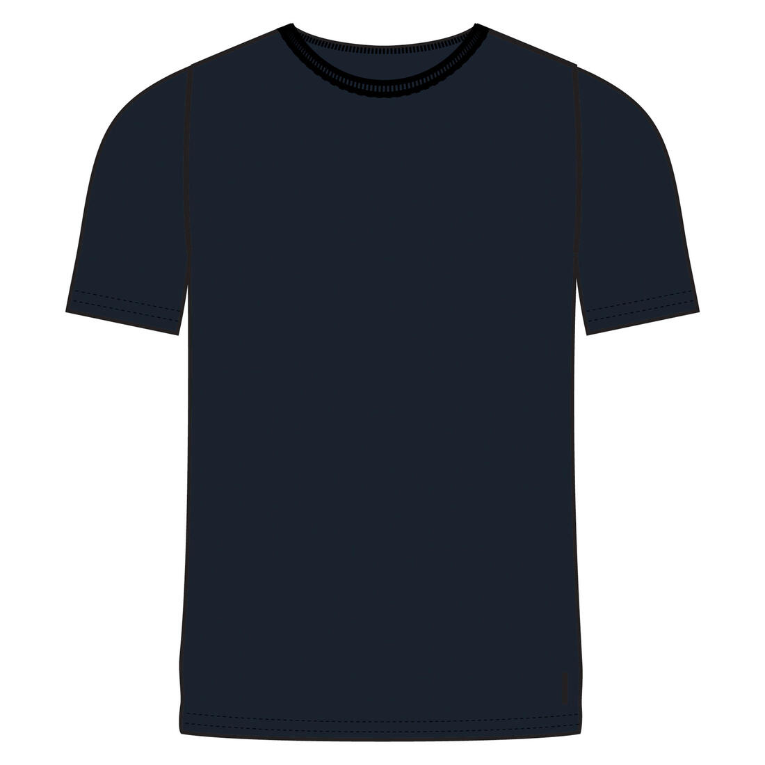 T-shirt fitness manches courtes coton extensible col rond homme rouge grenat