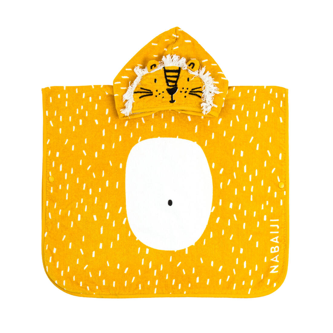 Poncho de bain coton bébé - lion