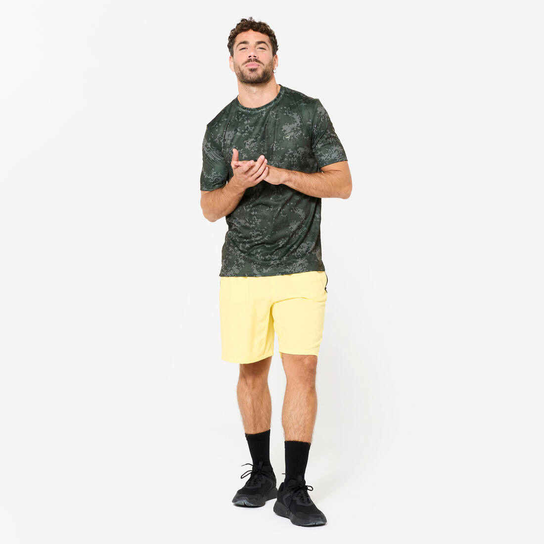 Short de fitness avec poches zippées