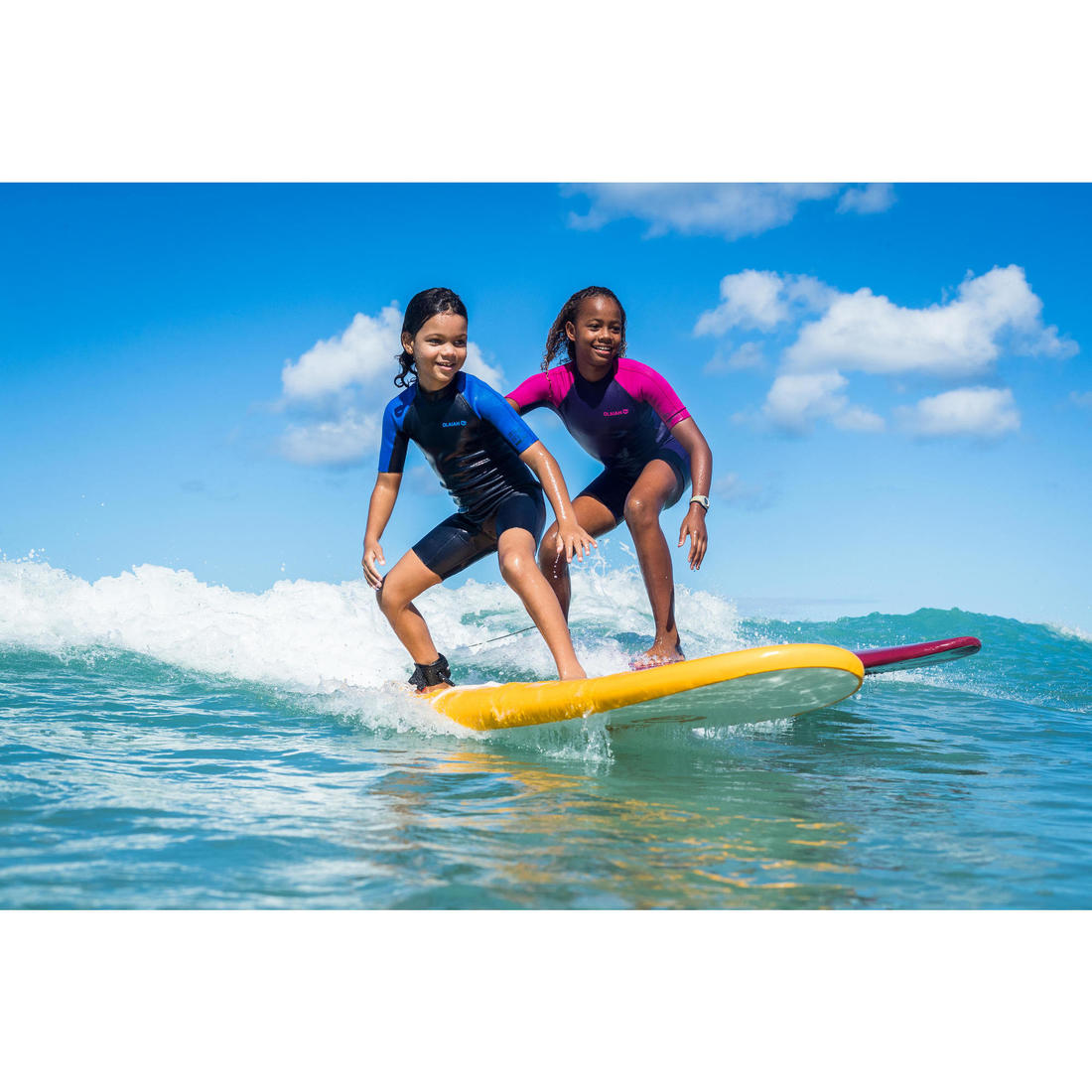 Combinaison Surf Shorty 100 Néoprène 1,5mm enfant